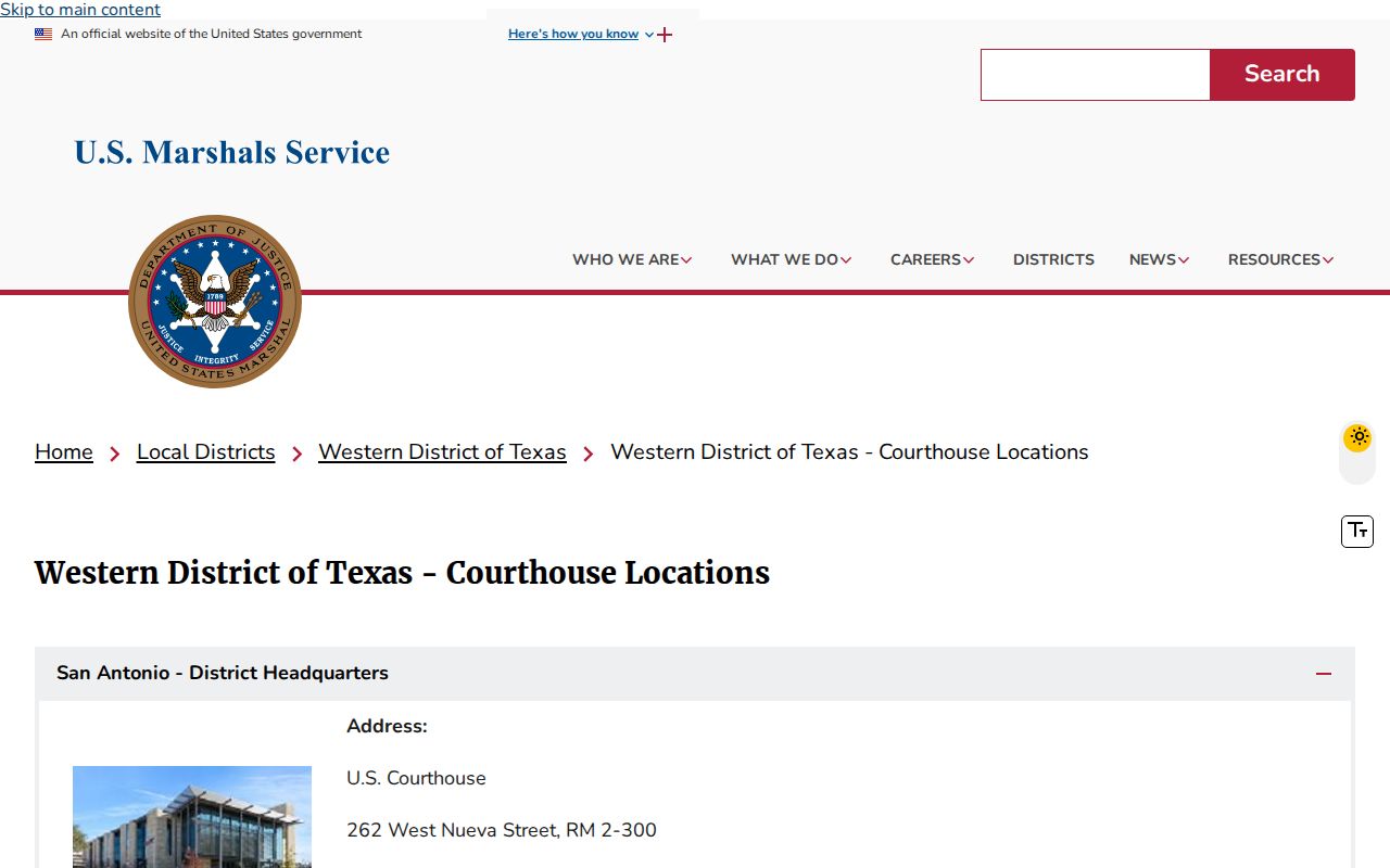 Ward County warrant program distinction from federal U.S. Marshals process